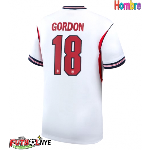 Camiseta Inglaterra Anthony Gordon #18 Primera Equipación Mundial 2026 manga corta
